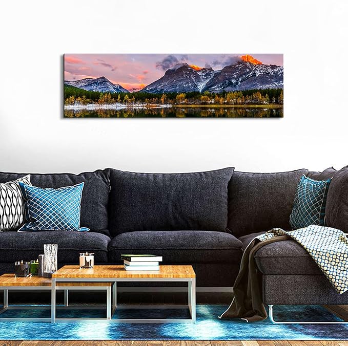 Sunset Landscape Canvas Wall Art