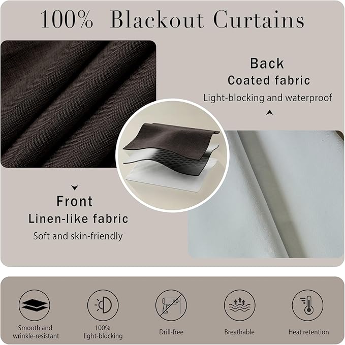 No-Drill 100% Blackout Shade
