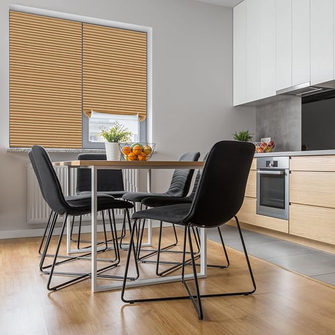 Window Blinds Cordless No Drill Cut to Size Clip On Stick On Self Adhesive