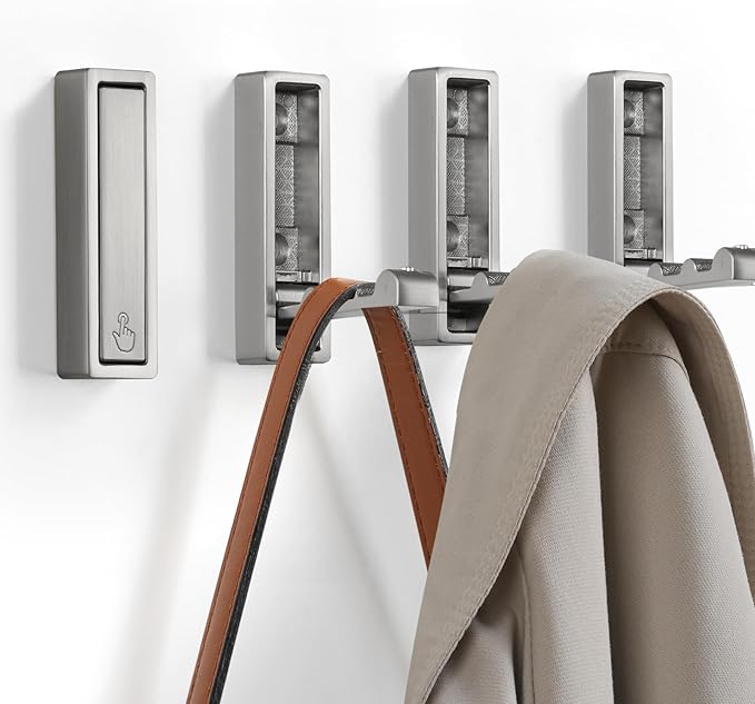 Folding Wall Hook, Heavy Duty Zinc Alloy No Rust Fold Up Hooks