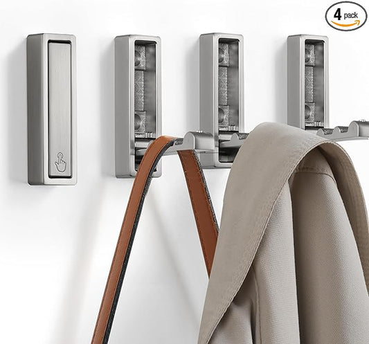 Folding Wall Hook, Heavy Duty Zinc Alloy No Rust Fold Up Hooks