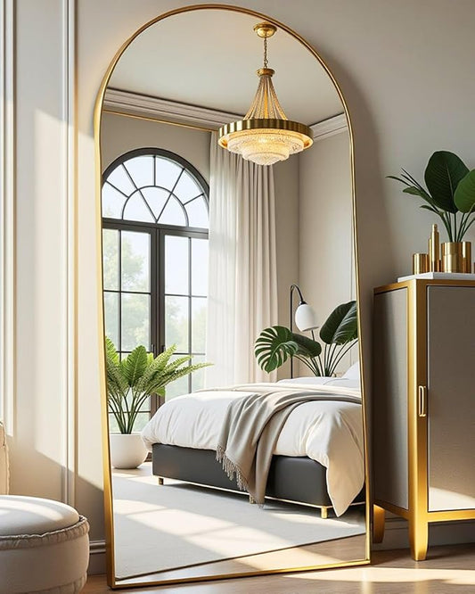 DMWOODFL 71"x26" Arched Full-Length Mirror