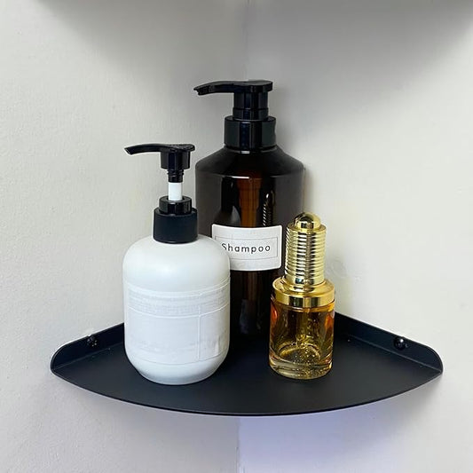 Small Floating Corner Shelves Metal Corner Wall Mounted Shelf Curved Corner