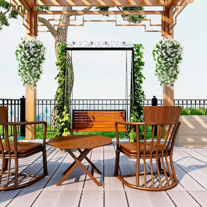 ZFProcess Artificial Fake Hanging Flowers Plants