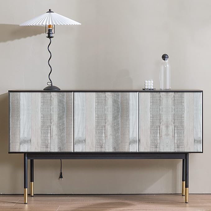 Wenmer Grey Wood Shiplap Peel and Stick Wallpaper