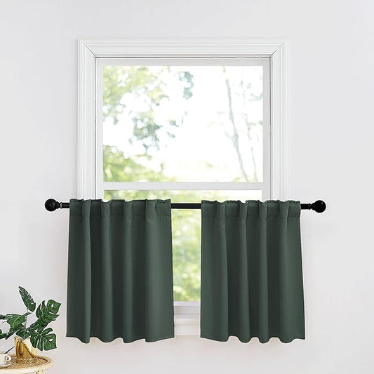 RYB HOME Kitchen Window Curtains Over Sink