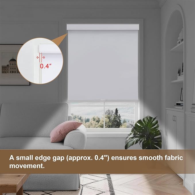 SUNOFF No Drill Tools Cordless Blackout Roller Shades Blinds