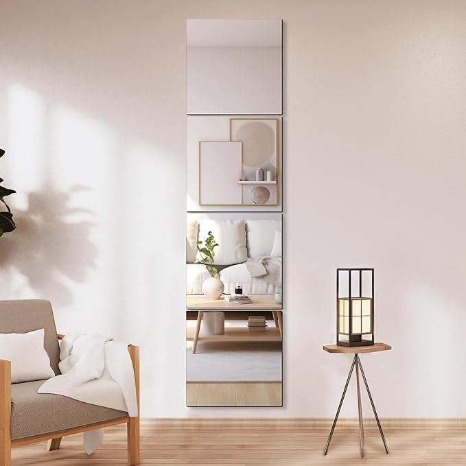 Delma Home Gym Mirrors, Square Large Wall Mirror