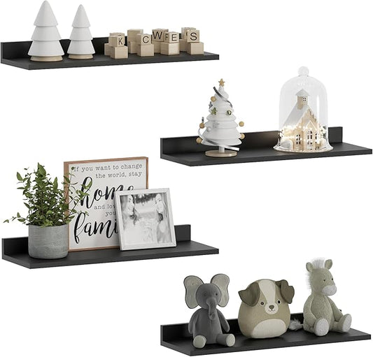 WOPITUES Floating Shelves, Wall Mounted Shelves