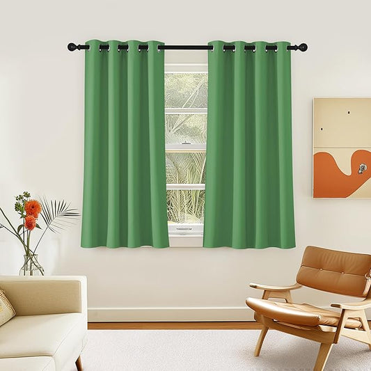 NICETOWN Room Darkening Short Curtain 54 inches Long