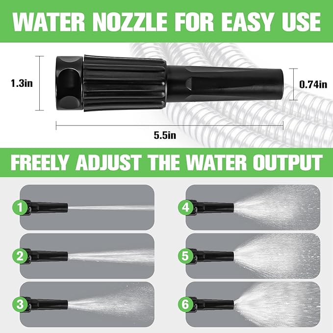 TVKB Metal Garden Hose 150ft Stainless Steel Water Hose Super Tough Flexible Water Pipe with 3/4 inch Brass Fittings and Sprayer Nozzle, Kink & Tangle Free, Rust Proof