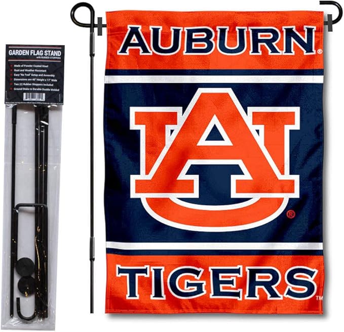 College Flags & Banners Co. Auburn Garden Flag with Stand Holder