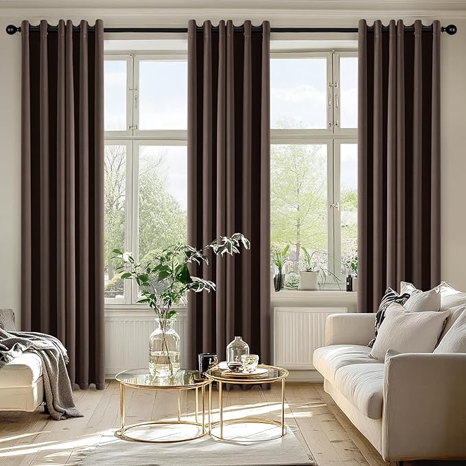 MIULEE Blackout Curtains for Bedroom Living Room 2 Panels, Thermal Insulated