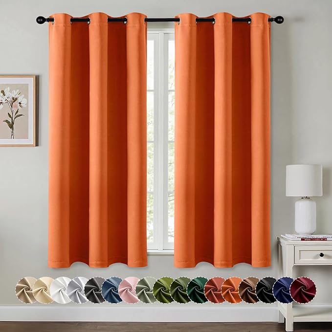MIULEE Blackout Curtains for Bedroom Living Room 2 Panels, Thermal Insulated