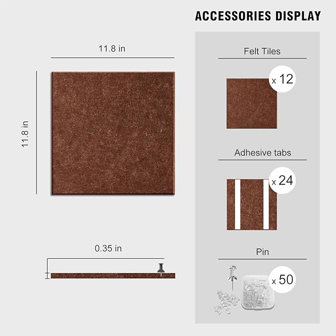 TSJOFFICE Large Cork Board for Wall