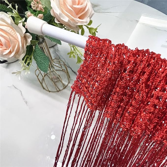 ave split Decorative Door String Curtain Wall Panel Fringe Window Room Divider