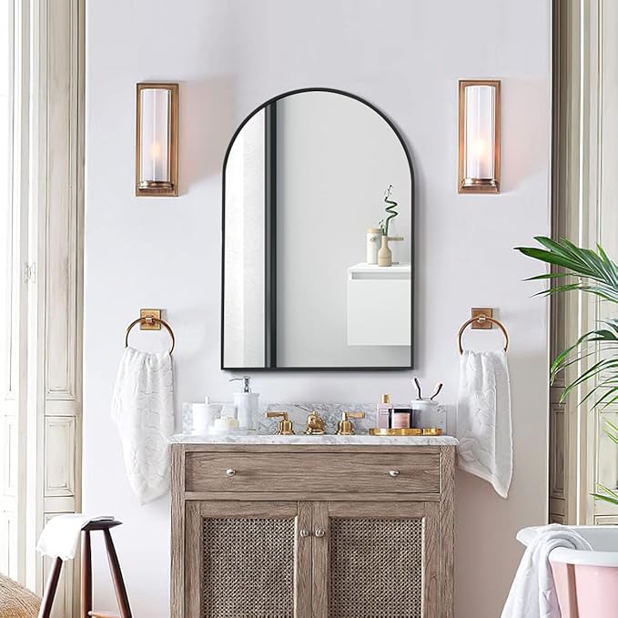 Arched Wall Mirror, Living Room, Hang Vertical or Horizontal