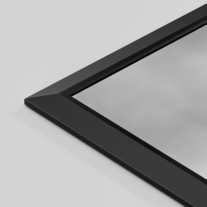 Briivue 48x30 Inch Black Bathroom Mirror