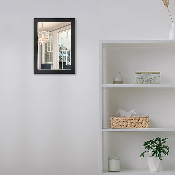 BOMINICA Rectangular Wall Mirror Framed Decorative Mirror 12” x 16”