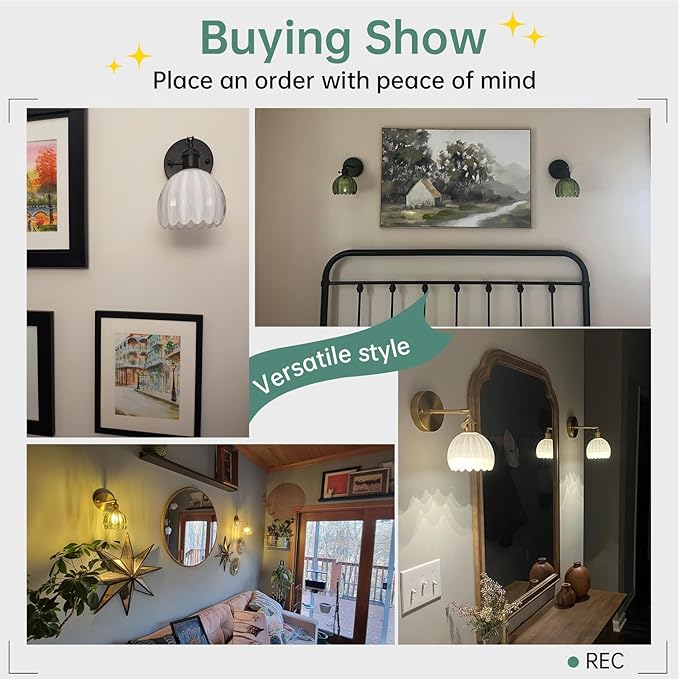 Shenmoyl Vintage Wall Sconce