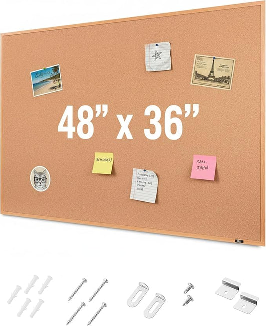 Mr. Pen- Cork Notice Board, 48 X 36 Inches, Cork Bulletin Board