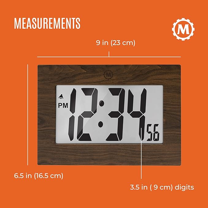 MARATHON Large Digital Wall Clock