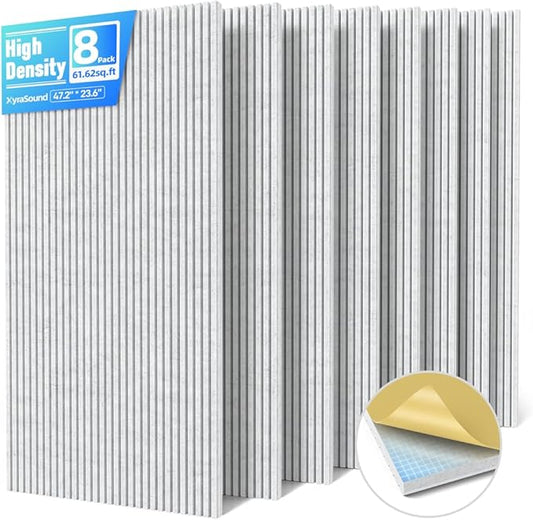 8 Pack Large Acoustic Panels Sound Absorbing
