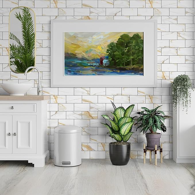 StyloVue 100 Pieces Peel and Stick Backsplash