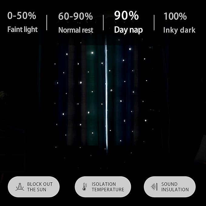 XiDi Dream Star Blackout Curtains