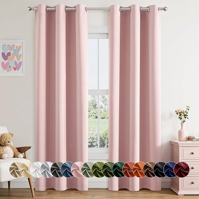 MIULEE Blackout Curtains for Bedroom Living Room 2 Panels, Thermal Insulated