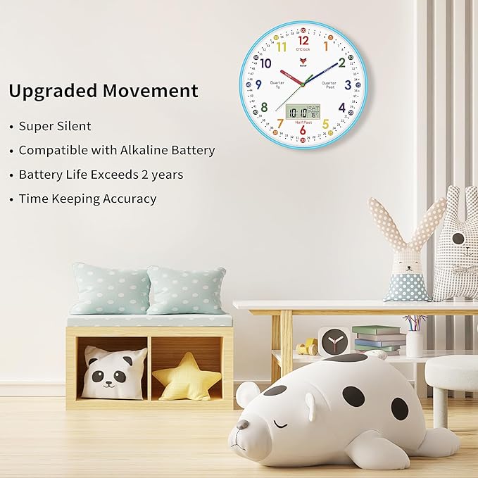 Foxtop Digital and Analog Learning Clock