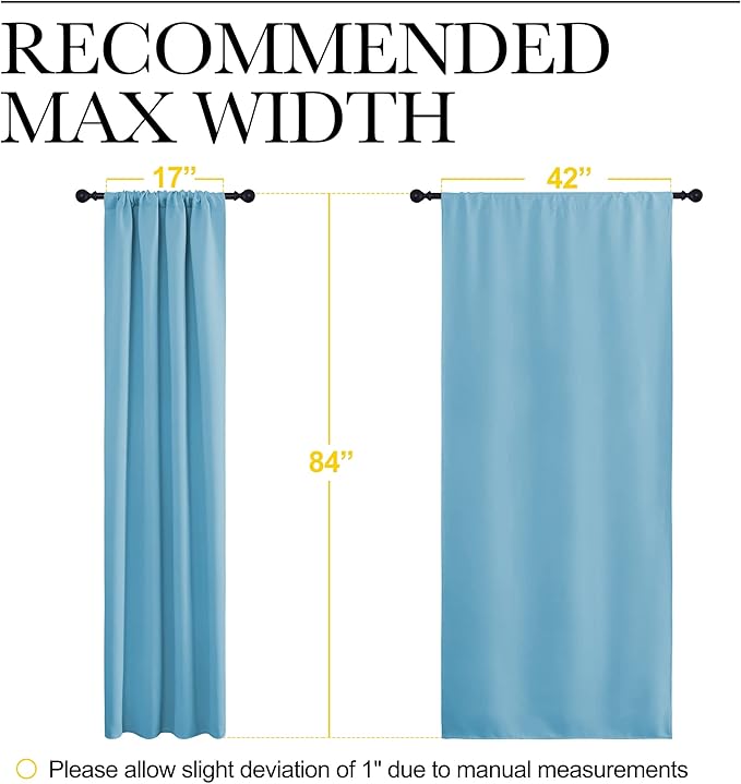 NICETOWN Blackout Curtains Window Draperies