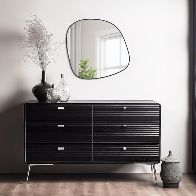 WallBeyond Asymmetrical Mirror, Irregular Wall Mirror, Wall Mirrors Decorative