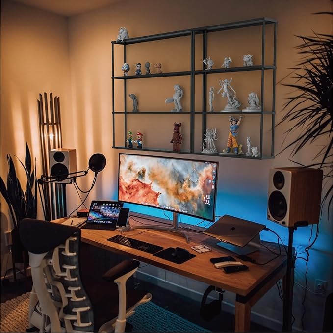 Mango Steam Wall-Mounted Steel Shelving Unit
