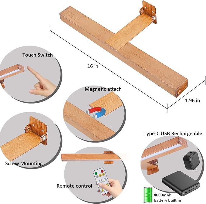 MIOBLUE LED Picture Light Battery Operated