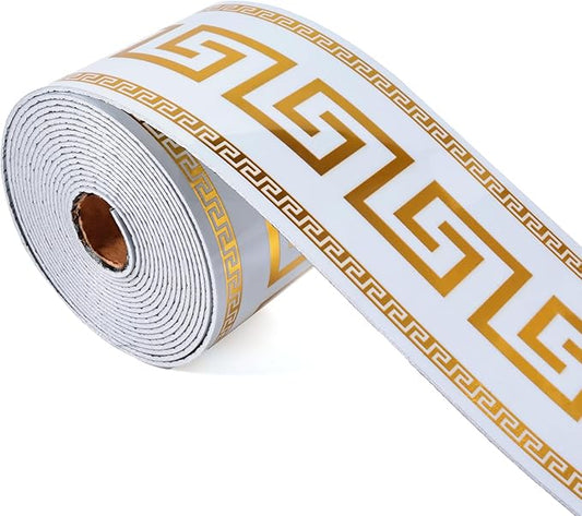 Peel and Stick Wallpaper Borders, Self-Adhesive Waterproof PVC Foam Wall Base
