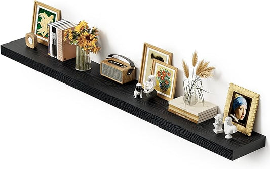 Vivelove 72 Inches Floating Shelves Wall Mounted, Living Room, Home Decor