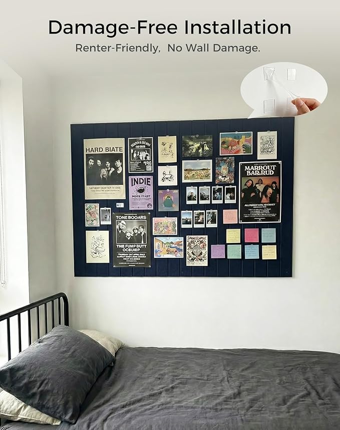 Aothia 12-Pack Felt Bulletin Board Tiles