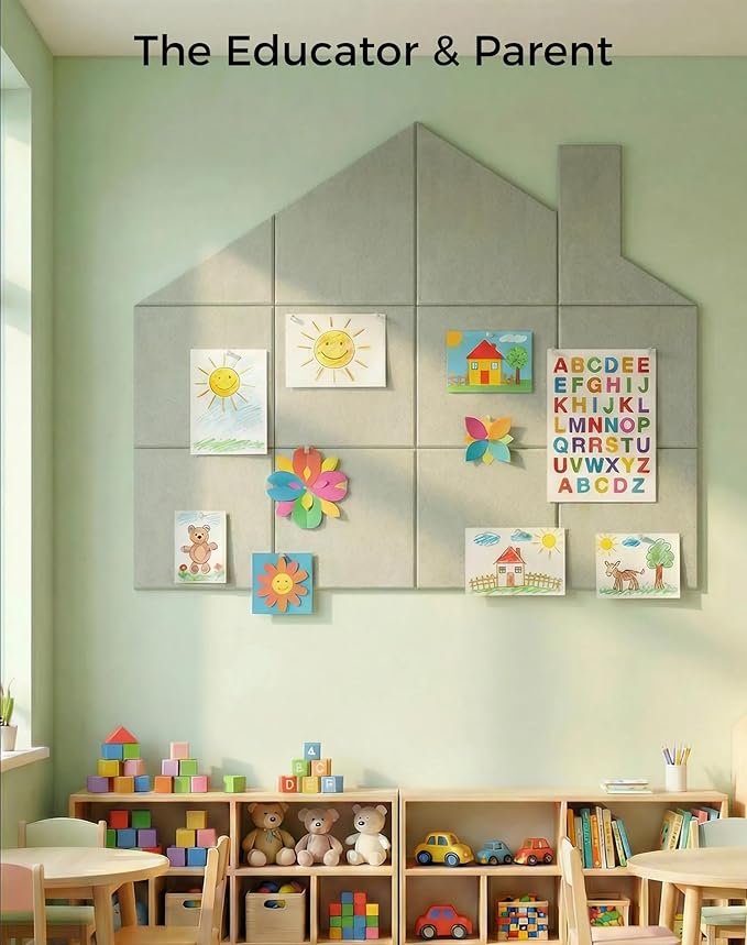 Aothia Felt Bulletin Board Tiles