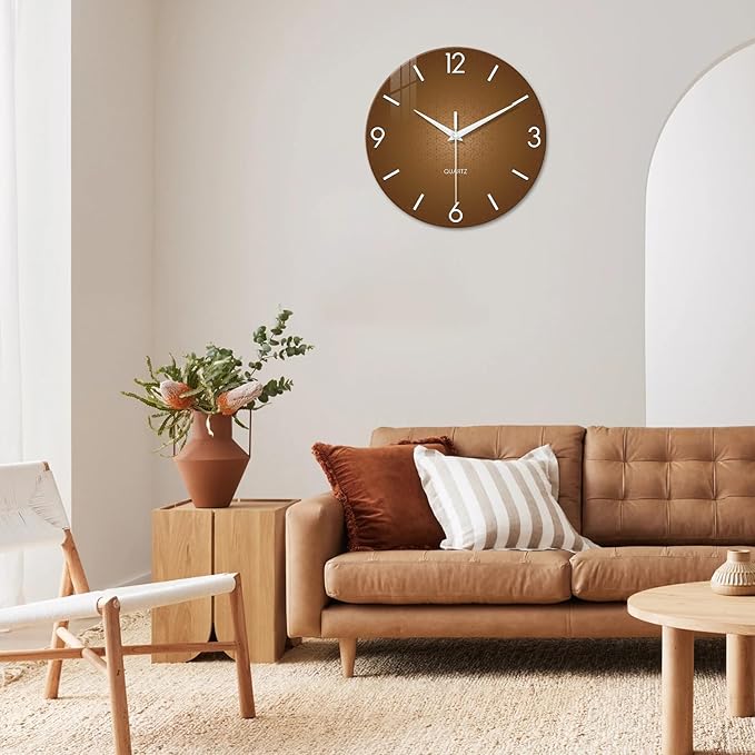 XFM Modern Wall Clock for Living Room Simple Wall Clocks Battery Operated 16