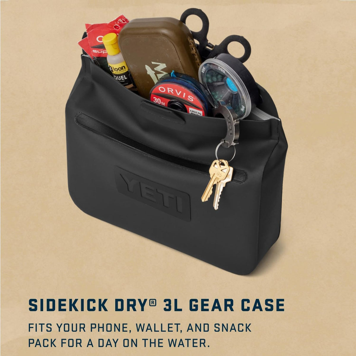 YETI Sidekick Dry Waterproof Gear Case - Durable Storage Bag for Outdoor Adventures