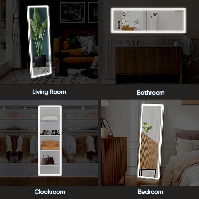 DUMOS 21"×64" LED Full Length Mirror