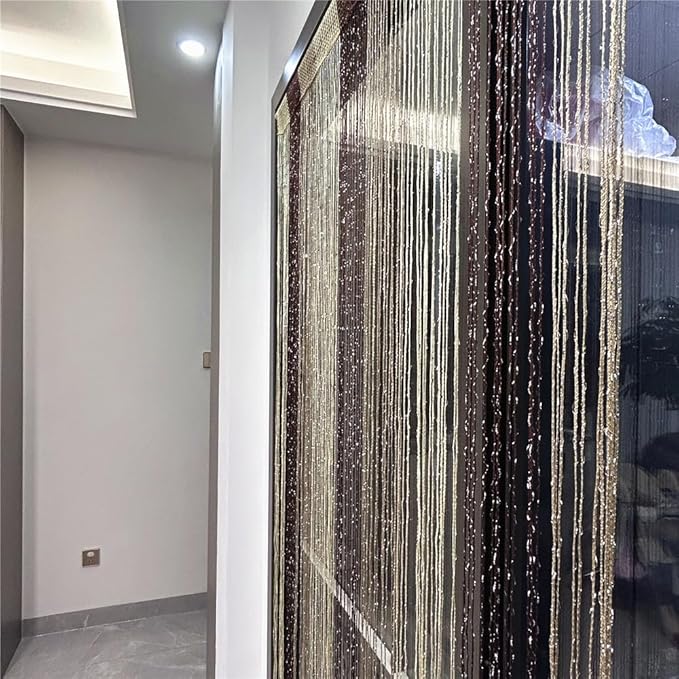 ave split Decorative Door String Curtain Wall Panel Fringe Window Room Blind