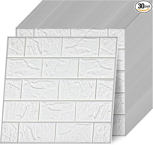 30 Pcs 3D Wall Panels Peel and Stick, Home Decoration