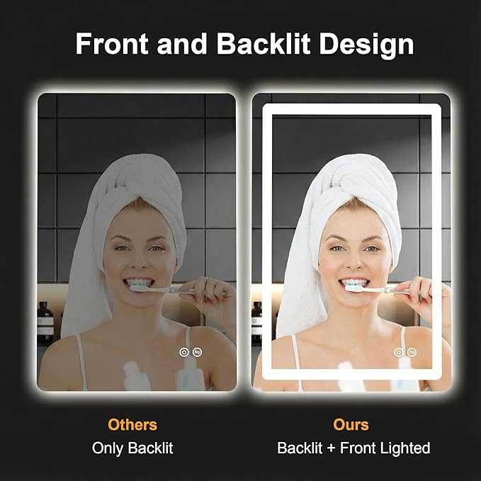 AMOISE LED Bathroom Vanity Mirror