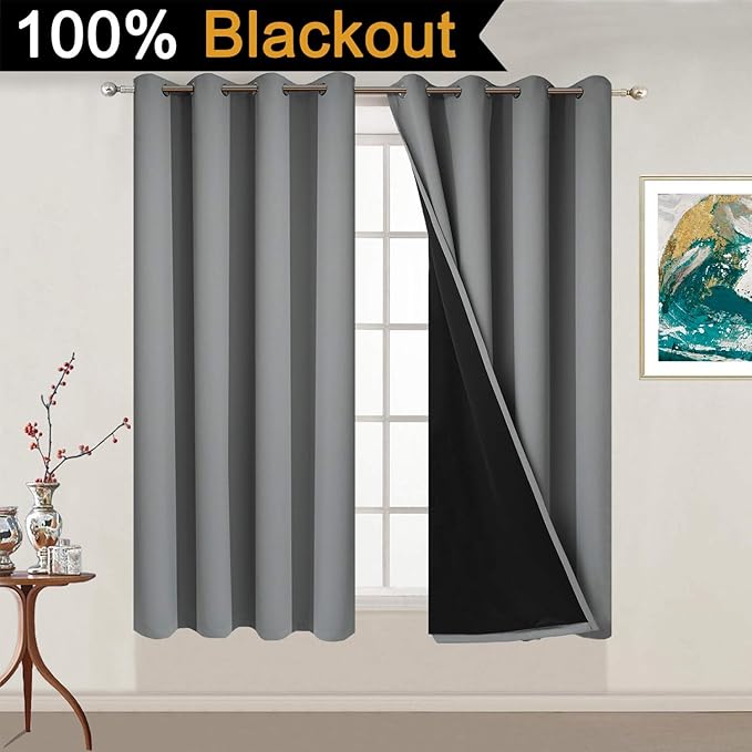 Yakamok Thermal Insulated 100% Blackout Curtains