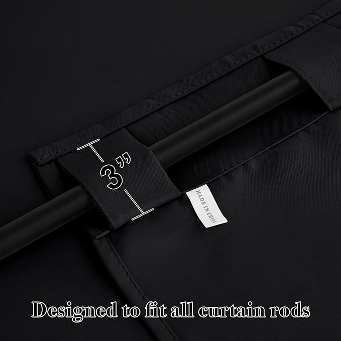 RYB HOME Blackout Curtains for Bedroom, Window Shades Thermal Insulating