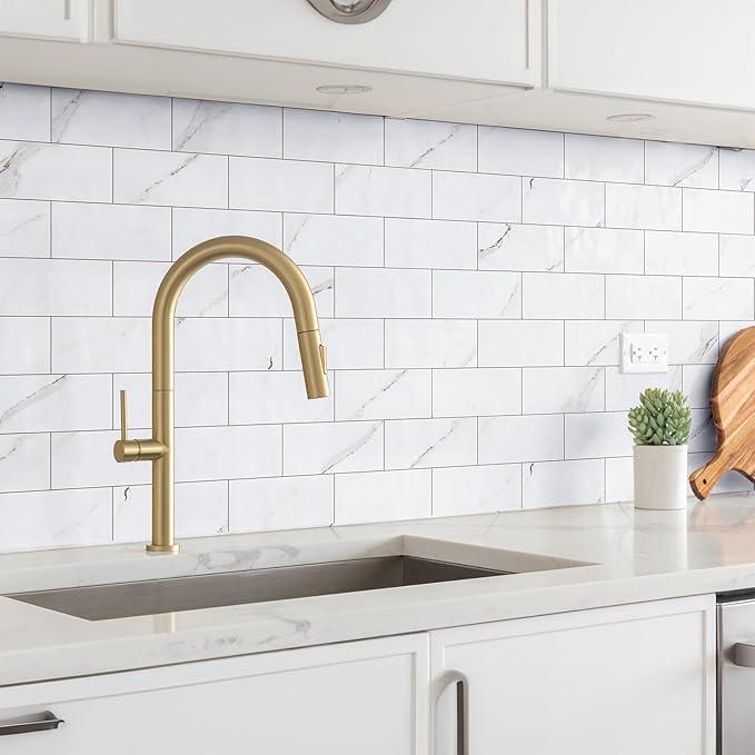 StyloVue 100 Pieces Peel and Stick Backsplash