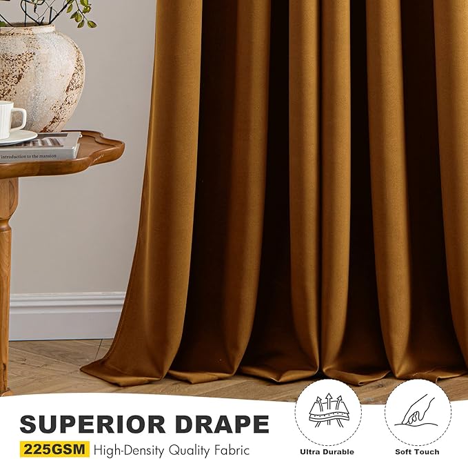 MIULEE Blackout Curtains for Bedroom Living Room 2 Panels, Thermal Insulated