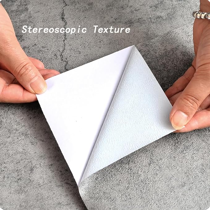 BAYYA Concrete Wallpaper Peel and Stick Grey Cement Contact Paper Industrial